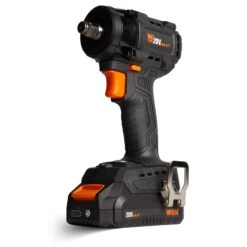 WEN 20108 20V Max Brushless Cordless Compact 1/2-Inch Impact Wrench With SmartStop, 2.0 Ah Lithium-Ion Battery And Charger(Wen 20108 20v Max Brushless Cordless Compact 1 2 Inch Impact Wrench With Smartstop 2 0 Ah Lithium Ion Battery And Charger)