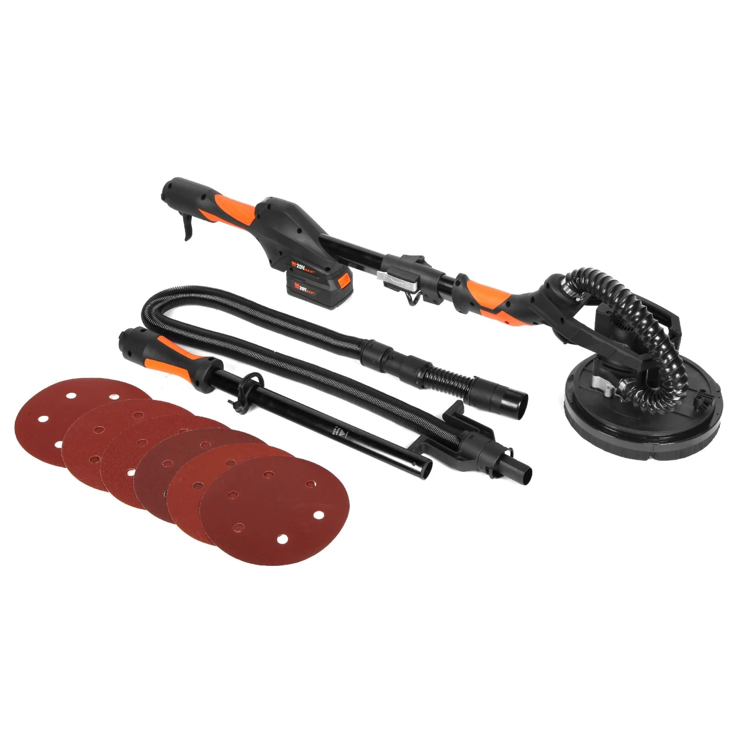 WEN 20409 20V Max Variable Speed Cordless Brushless Drywall Sander With 5.0 Ah Battery And Charger(Wen 20409 20v Max Variable Speed Cordless Brushless Drywall Sander With 5 Ah Battery And Charger) 3 WEN 20409 20V Max Variable Speed Cordless Brushless Drywall Sander With 5.0 Ah Battery And Charger(Wen 20409 20v Max Variable Speed Cordless Brushless Drywall Sander With 5 Ah Battery And Charger) - Image 3