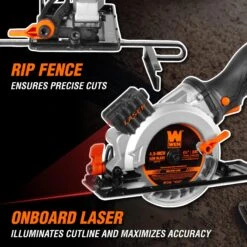 WEN 20604BT 20V Max 4-1/2-Inch Cordless Mini Circular Saw (Tool Only – Battery And Charger Not Included)(Wen 20604bt 20v Max 4 1 2 Inch Cordless Mini Circular Saw Tool Only Battery And Charger Not Included) -Family Tools Store 20604BT.pt05