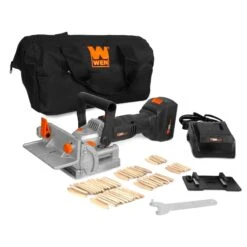 WEN 20648 Cordless Plate And Biscuit Joiner Kit With 20V Max 4.0Ah Battery And Charger(Wen 20648 Cordless Plate And Biscuit Joiner Kit With 20v Max 4ah Battery And Charger)