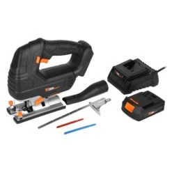 WEN 20667 20V Max Cordless Brushless Jigsaw With 4.0 Ah Lithium Ion Battery And Charger(Wen 20667 20v Max Cordless Brushless Jigsaw With 4 0 Ah Lithium Ion Battery And Charger)