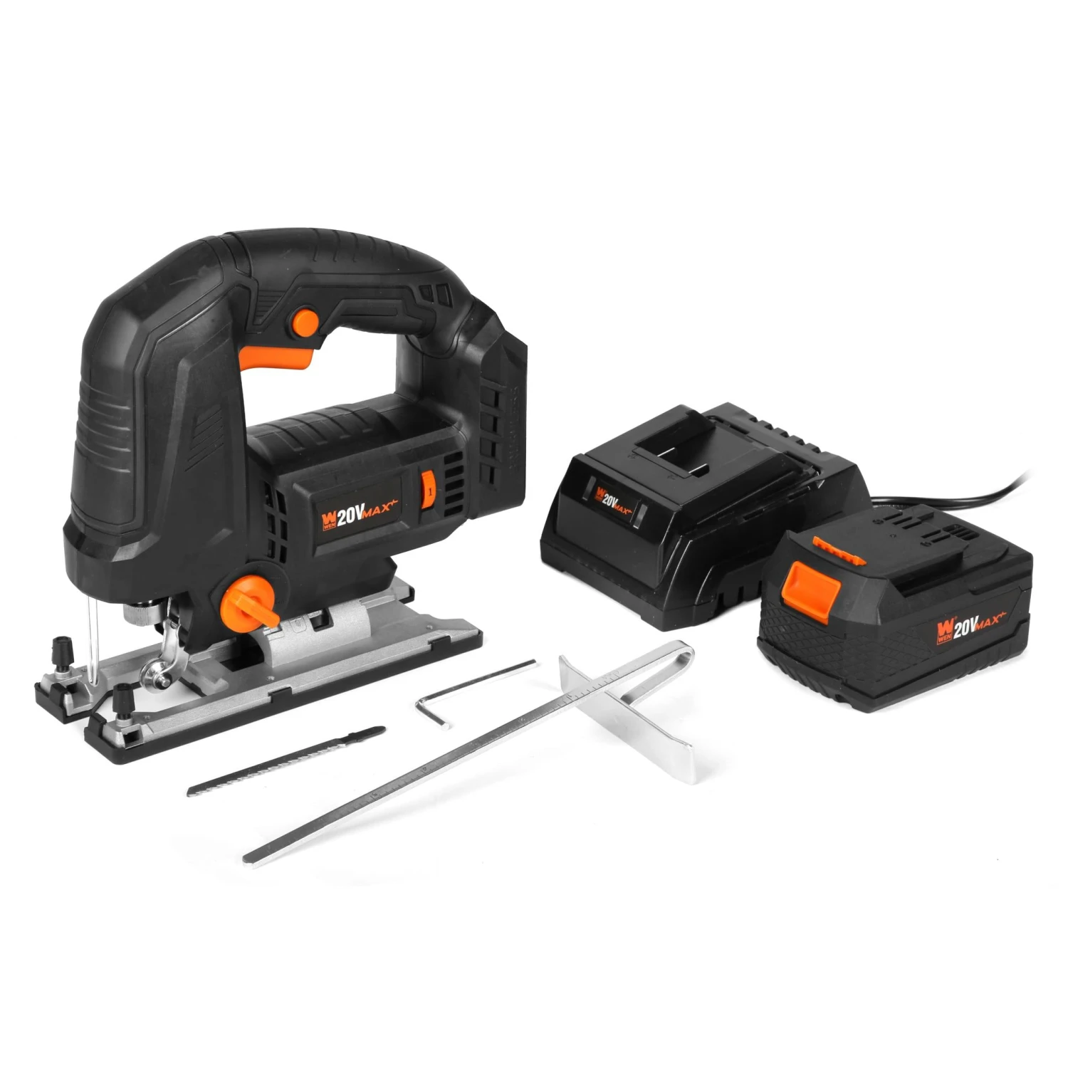 WEN 20670 20V Max Cordless Brushless Auto-Speed Jigsaw With 4.0Ah Lithium Ion Battery And Charger(Wen 20670 20v Max Cordless Brushless Auto Speed Jigsaw With 4 0ah Lithium Ion Battery And Charger) 2 WEN 20670 20V Max Cordless Brushless Auto-Speed Jigsaw With 4.0Ah Lithium Ion Battery And Charger(Wen 20670 20v Max Cordless Brushless Auto Speed Jigsaw With 4 0ah Lithium Ion Battery And Charger) - Image 2
