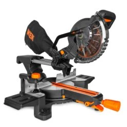 WEN 20672 20V Max 7.25-Inch Cordless Sliding Miter Saw, Single Bevel And Brushless With LED Cutline Guide, 4.0Ah Lithium-Ion Battery And Charger(Wen 20672 20v Max 7 25 Inch Cordless Sliding Miter Saw Single Bevel And Brushless With Led Cutline Guide 4 0ah Lithium Ion Battery And Charger)