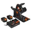 WEN 20691 20V Max 6.5-Inch Cordless Brushless Plunge Cut Variable Speed Track Saw With Two 4.0 Ah Batteries And Charger(Wen 20691 20v Max 6 5 Inch Cordless Brushless Plunge Cut Variable Speed Track Saw With Two 4 Ah Batteries And Charger)