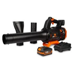 WEN 20711 20V Max Cordless Brushless Axial Leaf Blower With 4Ah Battery And Charger(Wen 20711 20v Max Cordless Brushless Axial Leaf Blower With 4ah Battery And Charger)