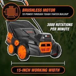 WEN 20716 20V Max Cordless 15-Inch 2-in-1 Brushless Electric Dethatcher And Scarifier With Collection Bag(Wen 20716 20v Max Cordless 15 Inch 2 In 1 Brushless Electric Dethatcher And Scarifier With Collection Bag) 13 WEN 20716 20V Max Cordless 15-Inch 2-in-1 Brushless Electric Dethatcher And Scarifier With Collection Bag(Wen 20716 20v Max Cordless 15 Inch 2 In 1 Brushless Electric Dethatcher And Scarifier With Collection Bag) -Family Tools Store 20716 pt04 jpg