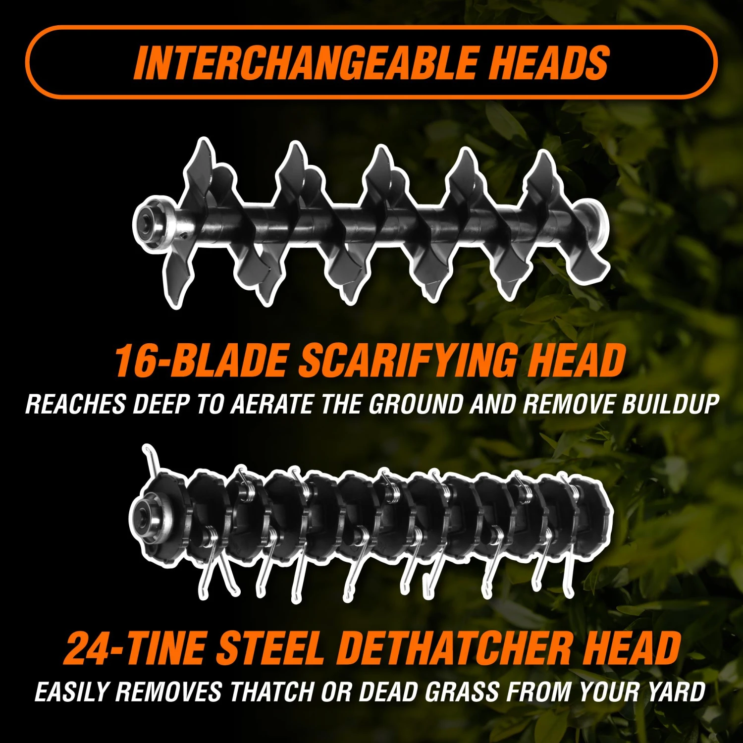 WEN 20716 20V Max Cordless 15-Inch 2-in-1 Brushless Electric Dethatcher And Scarifier With Collection Bag(Wen 20716 20v Max Cordless 15 Inch 2 In 1 Brushless Electric Dethatcher And Scarifier With Collection Bag) 6 WEN 20716 20V Max Cordless 15-Inch 2-in-1 Brushless Electric Dethatcher And Scarifier With Collection Bag(Wen 20716 20v Max Cordless 15 Inch 2 In 1 Brushless Electric Dethatcher And Scarifier With Collection Bag) - Image 6