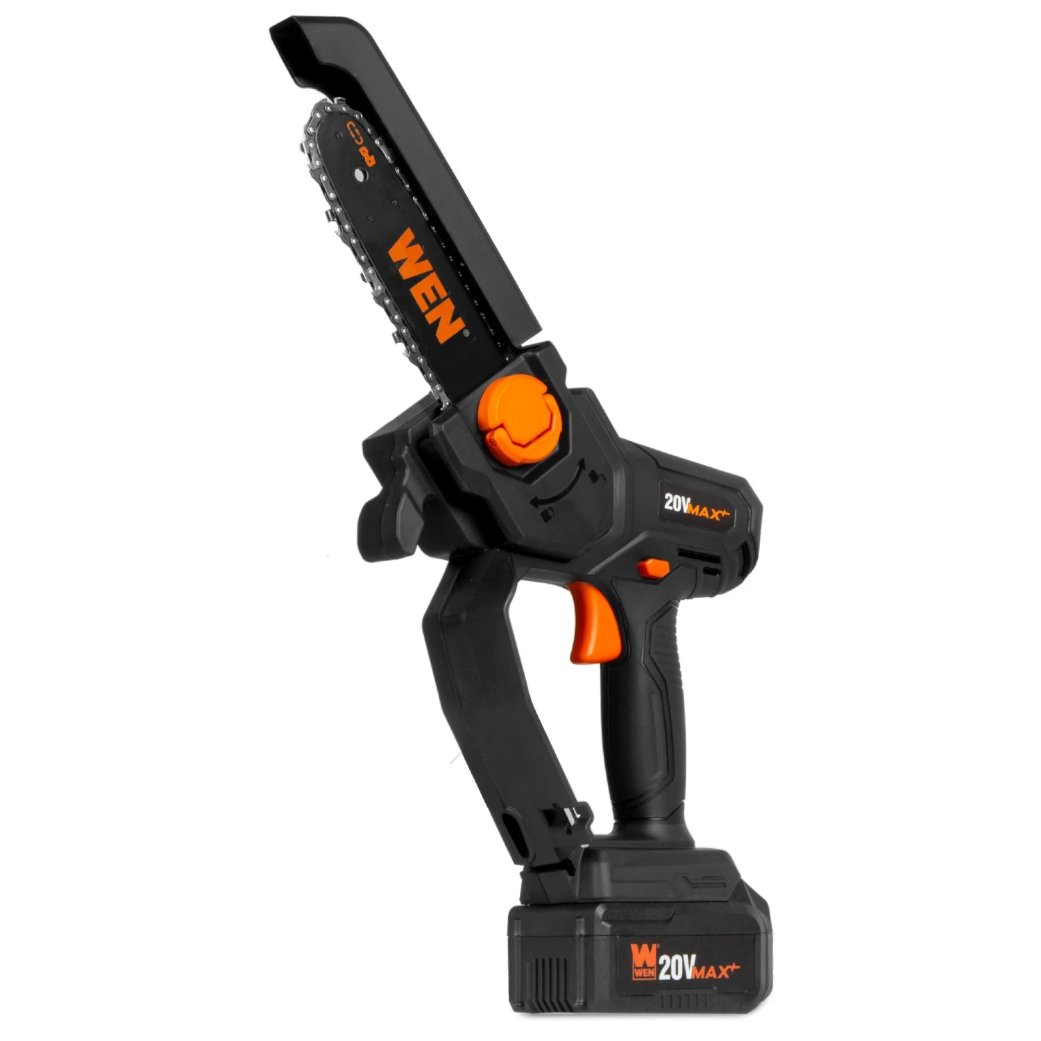 WEN 20736 20V Max Cordless Mini Chainsaw With 6-Inch Bar, 4Ah Battery And Charger(Wen 20736 20v Max Cordless Mini Chainsaw With 6 Inch Bar 4ah Battery And Charger) 1 WEN 20736 20V Max Cordless Mini Chainsaw With 6-Inch Bar, 4Ah Battery And Charger(Wen 20736 20v Max Cordless Mini Chainsaw With 6 Inch Bar 4ah Battery And Charger)