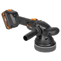WEN 20875 20V Max Cordless 5-Inch Dual Action Polisher And Waxer Kit With 4Ah Battery, Charger, And Polishing Pads(Wen 20875 20v Max Cordless 5 Inch Dual Action Polisher And Waxer Kit With 4ah Battery Charger And Polishing Pads) -Family Tools Store 20875.pt04