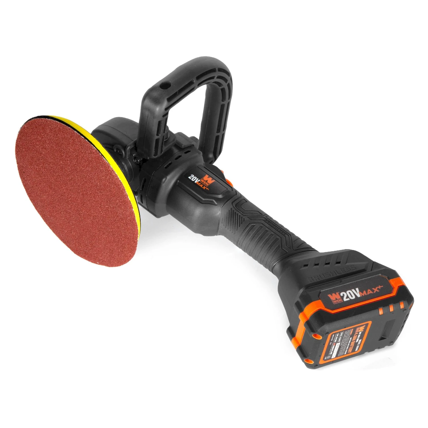 WEN 20877 20V Max Cordless 7-Inch Variable Speed Rotary Polisher And Waxer Kit With 4Ah Battery, Charger, And Polishing Pads(Wen 20877 20v Max Cordless 7 Inch Variable Speed Rotary Polisher And Waxer Kit With 4ah Battery Charger And Polishing Pads) 4 WEN 20877 20V Max Cordless 7-Inch Variable Speed Rotary Polisher And Waxer Kit With 4Ah Battery, Charger, And Polishing Pads(Wen 20877 20v Max Cordless 7 Inch Variable Speed Rotary Polisher And Waxer Kit With 4ah Battery Charger And Polishing Pads) - Image 4