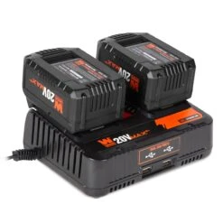 WEN 20VB25D 20V Max Starter Kit With Two 5.0 Ah Lithium-Ion Batteries And Dual Port Charger(Wen 20vb25d 20v Max Starter Kit With Two 5 0 Ah Lithium Ion Batteries And Dual Port Charger)