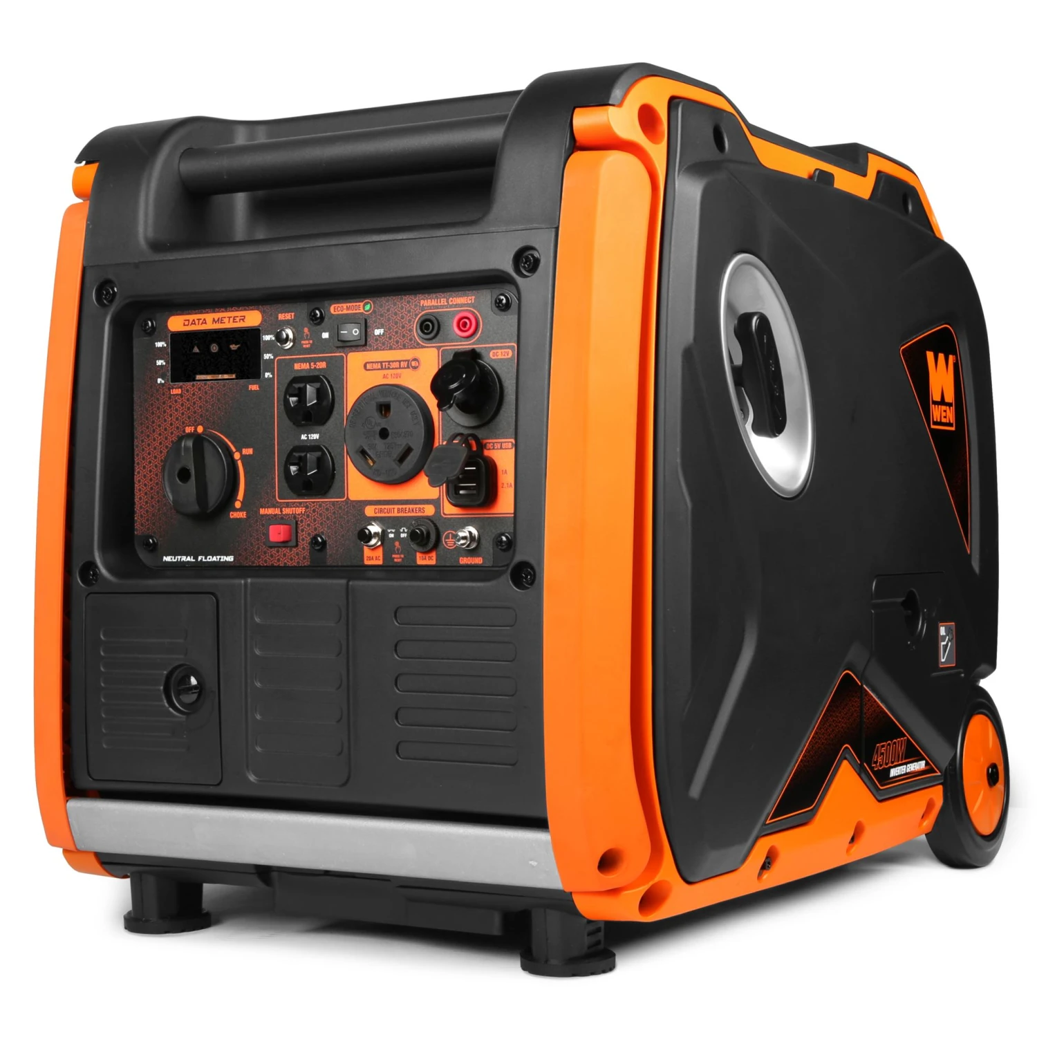 WEN 56450i Super Quiet 4500-Watt RV-Ready Portable Inverter Generator With Fuel Shut-Off(Wen 56450i Super Quiet 4500 Watt Rv Ready Portable Inverter Generator With Fuel Shut Off) 2 WEN 56450i Super Quiet 4500-Watt RV-Ready Portable Inverter Generator With Fuel Shut-Off(Wen 56450i Super Quiet 4500 Watt Rv Ready Portable Inverter Generator With Fuel Shut Off) - Image 2