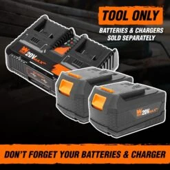 WEN 20691BT 20V Max 6.5-Inch Cordless Brushless Plunge Cut Variable Speed Track Saw (Tool Only – Batteries Not Included)(Wen 20691bt 20v Max 6 5 Inch Cordless Brushless Plunge Cut Variable Speed Track Saw Tool Only Batteries Not Included) -Family Tools Store BT Battery Double