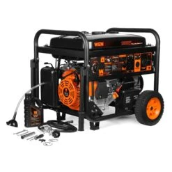 WEN DF1200X 12000-Watt 120-Volt/240-Volt Dual Fuel Transfer-Switch Ready Electric Start Portable Generator With Wheel Kit And CO Shutdown Sensor(Wen Df1200x 12000 Watt 120 Volt 240 Volt Dual Fuel Transfer Switch Ready Electric Start Portable Generator With Wheel Kit And Co Shutdown Sensor) -Family Tools Store DF1200X.pt03