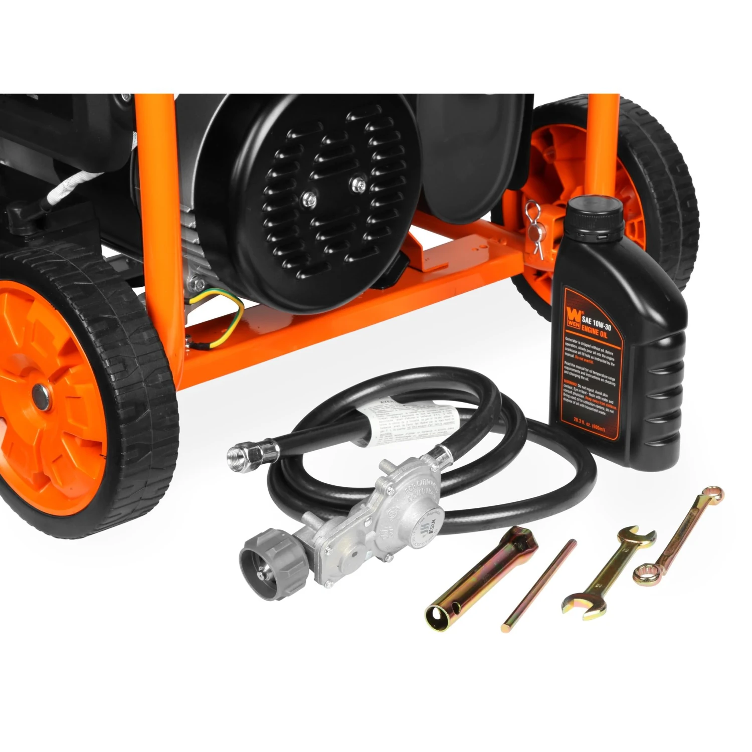 WEN DF430X 4375-Watt Dual Fuel Portable Generator With Wheel Kit And CO Shutdown Sensor(Wen Df430x 4375 Watt Dual Fuel Portable Generator With Wheel Kit And Co Shutdown Sensor) 7 WEN DF430X 4375-Watt Dual Fuel Portable Generator With Wheel Kit And CO Shutdown Sensor(Wen Df430x 4375 Watt Dual Fuel Portable Generator With Wheel Kit And Co Shutdown Sensor) - Image 7