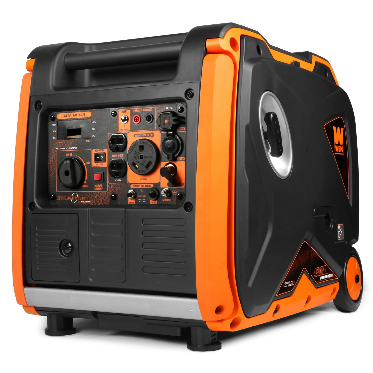 WEN DF450i Super Quiet 4500-Watt Dual Fuel RV-Ready Portable Inverter Generator With Fuel Shut-Off(Wen Df450i Super Quiet 4500 Watt Dual Fuel Rv Ready Portable Inverter Generator With Fuel Shut Off) 2 WEN DF450i Super Quiet 4500-Watt Dual Fuel RV-Ready Portable Inverter Generator With Fuel Shut-Off(Wen Df450i Super Quiet 4500 Watt Dual Fuel Rv Ready Portable Inverter Generator With Fuel Shut Off) - Image 2