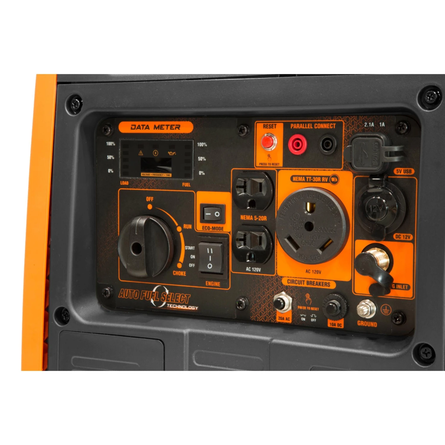 WEN DF451i Super Quiet 4500-Watt Electric Start Dual Fuel RV-Ready Portable Inverter Generator With Fuel Shut-Off(Wen Df451i Super Quiet 4500 Watt Electric Start Dual Fuel Rv Ready Portable Inverter Generator With Fuel Shut Off) 3 WEN DF451i Super Quiet 4500-Watt Electric Start Dual Fuel RV-Ready Portable Inverter Generator With Fuel Shut-Off(Wen Df451i Super Quiet 4500 Watt Electric Start Dual Fuel Rv Ready Portable Inverter Generator With Fuel Shut Off) - Image 3