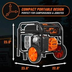 WEN GN5600 5,600-Watt Portable Generator With Wheel Kit, 224cc, Transfer-Switch, And RV-Ready(Wen 5600 Watt Portable Generator 224cc Transfer Switch And Rv Ready Gn5600) 13 WEN GN5600 5,600-Watt Portable Generator With Wheel Kit, 224cc, Transfer-Switch, And RV-Ready(Wen 5600 Watt Portable Generator 224cc Transfer Switch And Rv Ready Gn5600) -Family Tools Store GN5600.01