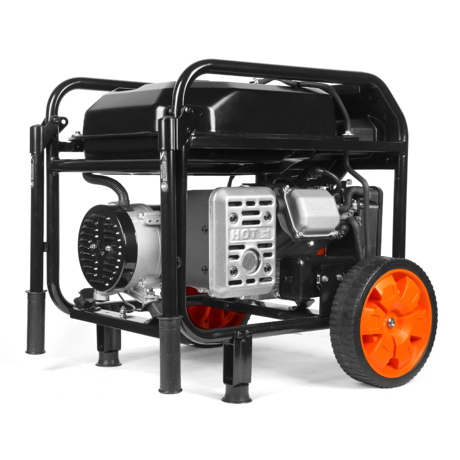 WEN GN5600 5,600-Watt Portable Generator With Wheel Kit, 224cc, Transfer-Switch, And RV-Ready(Wen 5600 Watt Portable Generator 224cc Transfer Switch And Rv Ready Gn5600) 4 WEN GN5600 5,600-Watt Portable Generator With Wheel Kit, 224cc, Transfer-Switch, And RV-Ready(Wen 5600 Watt Portable Generator 224cc Transfer Switch And Rv Ready Gn5600) - Image 4