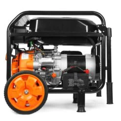 WEN GN5602X 5,600-Watt Portable Generator With Wheel Kit, Electric Start, 224cc, Transfer-Switch, RV-Ready, And CO Watchdog(Wen 5600 Watt Portable Generator Electric Start 224cc Transfer Switch And Rv Ready With Co Shutdown Sensor Gn5602x) -Family Tools Store GN5602X.pt04