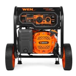 WEN GN5602X 5,600-Watt Portable Generator With Wheel Kit, Electric Start, 224cc, Transfer-Switch, RV-Ready, And CO Watchdog(Wen 5600 Watt Portable Generator Electric Start 224cc Transfer Switch And Rv Ready With Co Shutdown Sensor Gn5602x) -Family Tools Store GN5602X.pt06