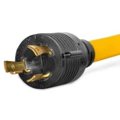 WEN PC5320F 125V 30-Amp 10-Gauge Flattened Under-Door Generator Extension Cord Splitter, 25-Foot (converts L5-30R To Three 5-20R Outlets)(Wen Pc5320f 125v 30 Amp 10 Gauge Flattened Under Door Generator Extension Cord Splitter 25 Foot Converts L5 30r To Three 5 20r Outlets) -Family Tools Store PC5320F.pt02