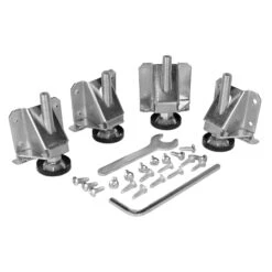 WEN WA0004 Heavy-Duty Adjustable Leveling Furniture Feet With L-shaped Mounting Brackets, 4-Pack(Wen Wa0004 Heavy Duty Adjustable Leveling Furniture Feet With L Shaped Mounting Brackets 4 Pack)